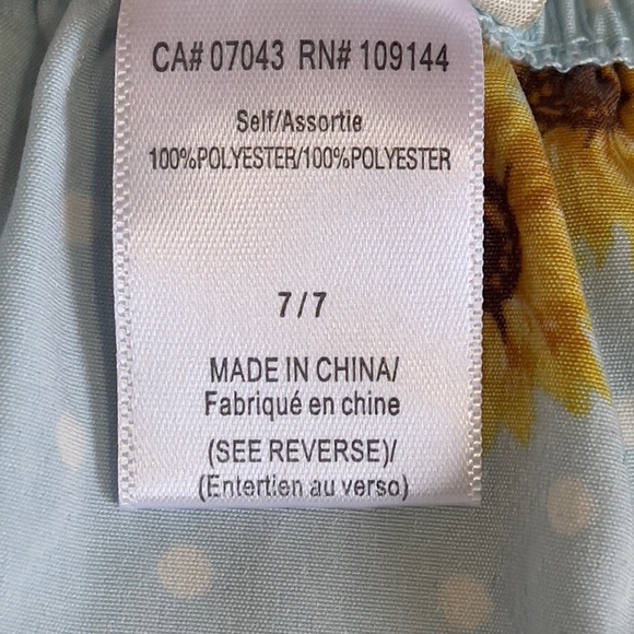 Girl's dress, floral print, size 7/7 - Picture 6 of 6